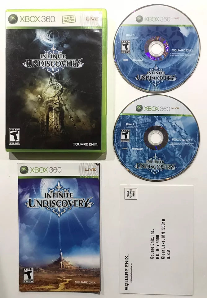 Infinite Undiscovery (Microsoft Xbox 360, 2008) CIB Complete + Reg Card