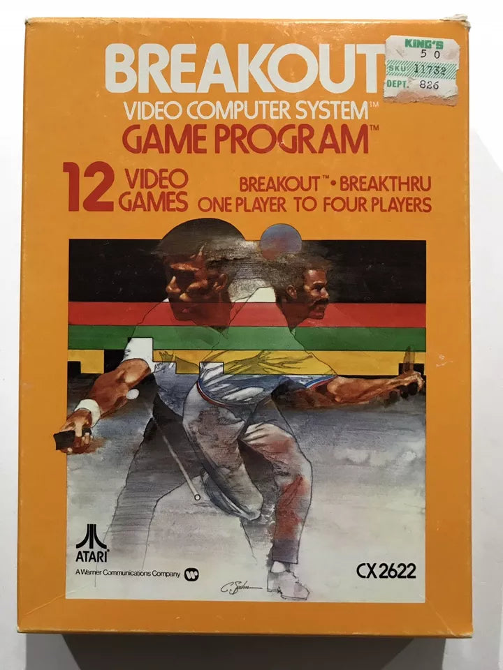 Breakout (Atari 2600, 1978) In Box With Manual NTSC CIB Complete Nice