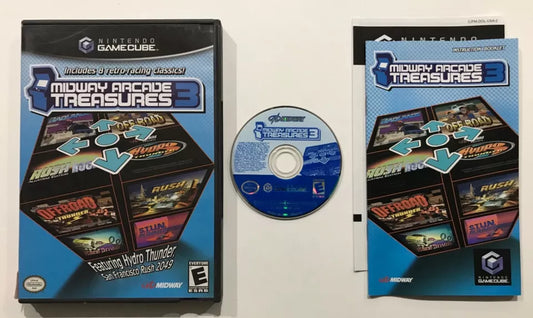 Midway Arcade Treasures 3 Nintendo GameCube Complete in Case Manual Tested