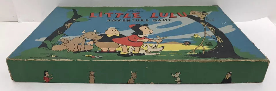 VINTAGE 1945 Little Lulu Adventure Board Game Milton Bradley COMPLETE Excellent