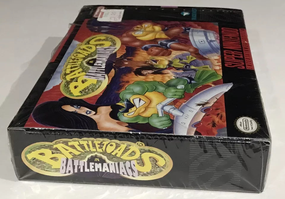 Battletoads in Battlemaniacs SNES Super Nintendo Complete In Box CIB Nr Mint