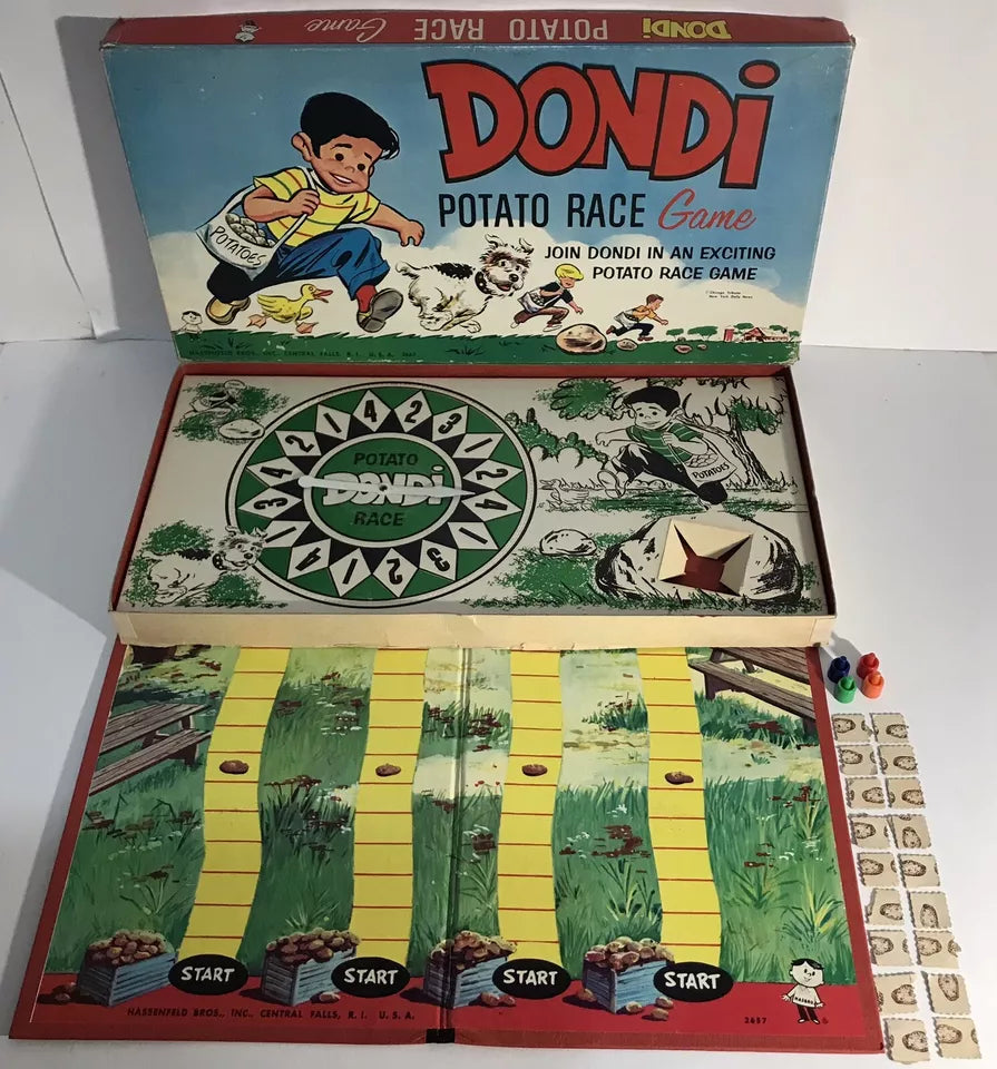 Dondi Potato Race Board Game Vintage Hassenfeld Bros. USA Complete