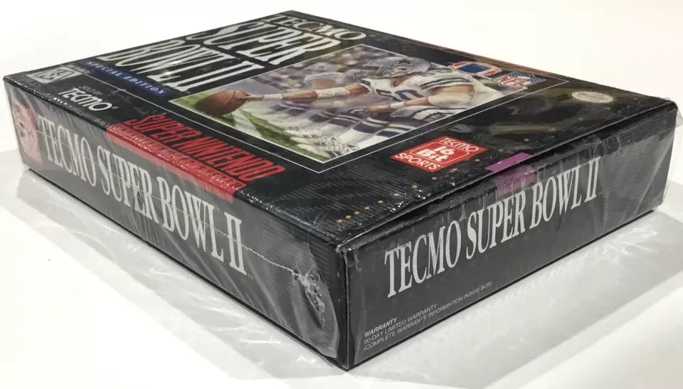 Tecmo Super Bowl 2 II Special Edition Super Nintendo SNES CIB 100% Complete Rare