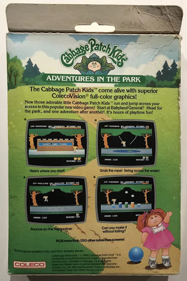 Cabbage Patch Kids: Adventures in the Park - NEW- Sealed - COLECOVISION