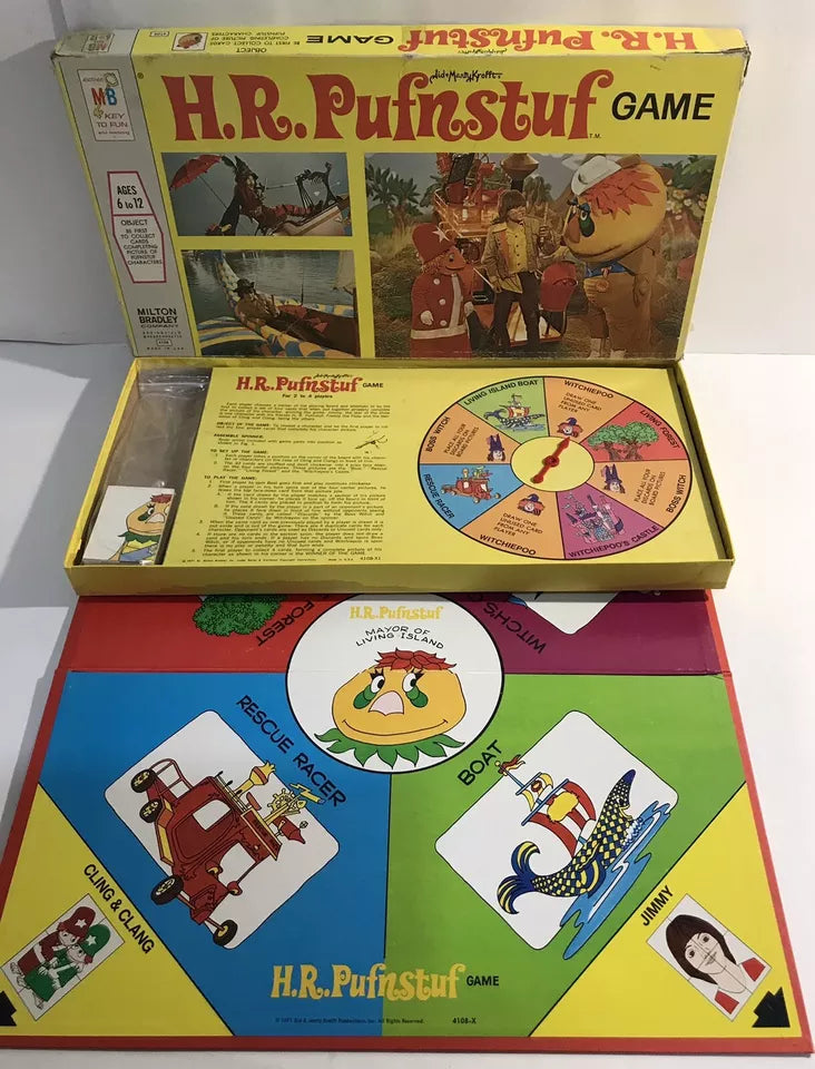 Vintage 1971 H R Puf N Stuf Puff N Stuff Board Game by Milton Bradley Complete