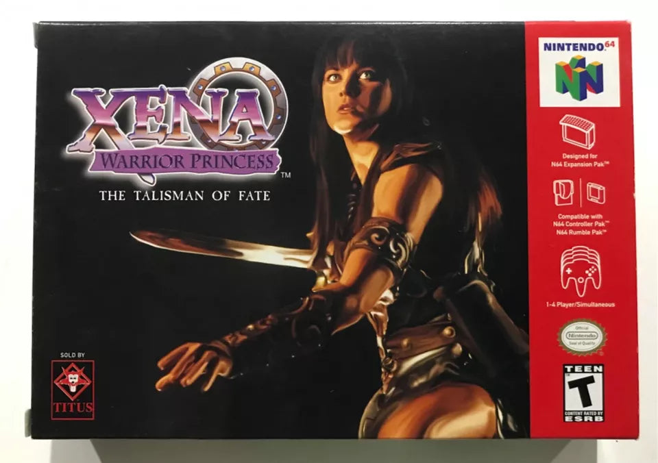 XENA Warrior Princess Nintendo 64 N64 Authentic Original Box Manual Complete EX+