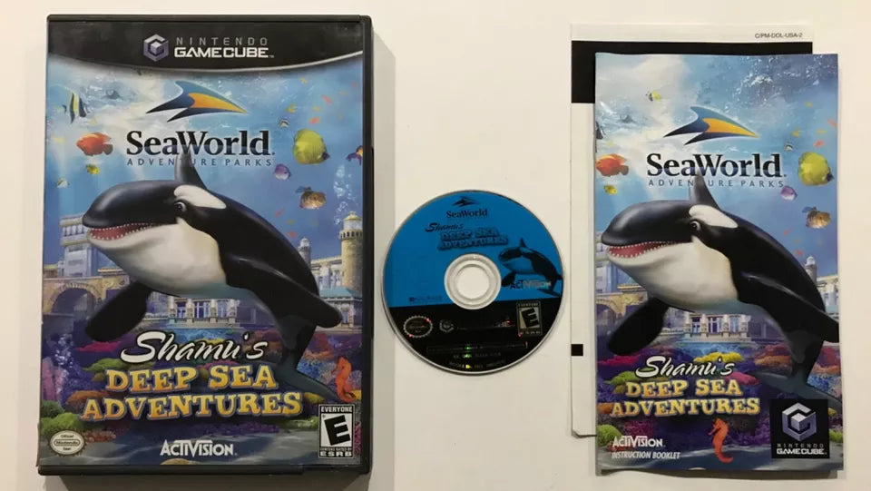 Shamu's Deep Sea Adventure Nintendo GameCube Complete in Case Manual Tested