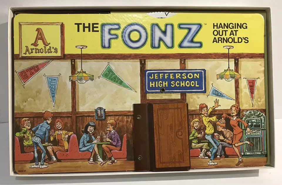 1976 The Fonz Hanging Out At Arnold's Board Game MB Complete Happy Days