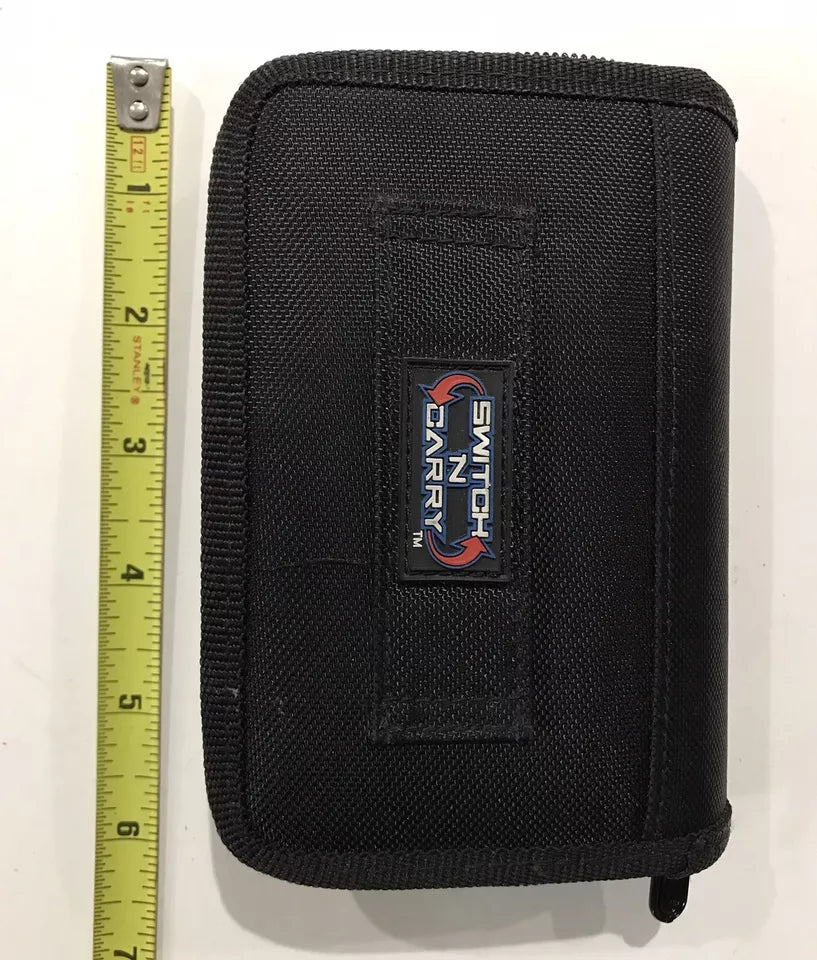 Nintendo DS Black Switch N Carry Closure Pouch Game Case Good Condition