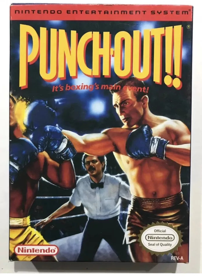 Punch-out!! Nintendo NES Complete Early Black Box / Non-Classic Series Nr Mint