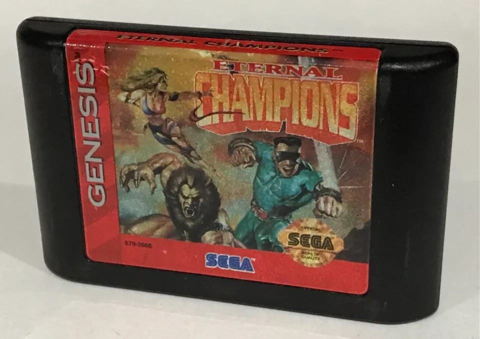 Eternal Champions Sega genesis Cart only Cleaned Tested working