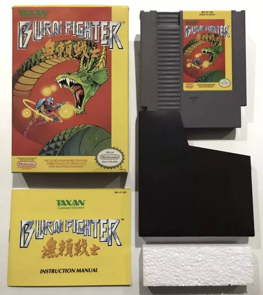 BURAI FIGHTER Nintendo NES Box Manual Complete Near Mint