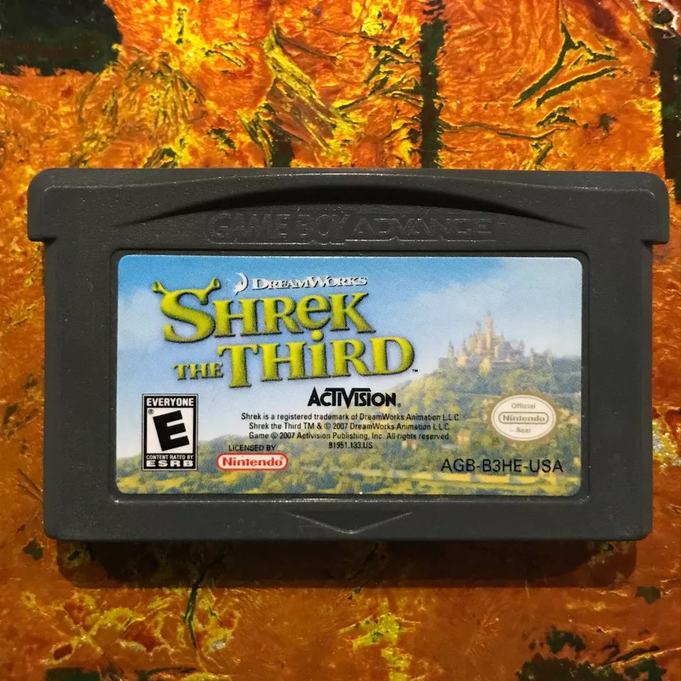 Shrek the Third Nintendo Gameboy ADVANCE GBA Tested AUTHENTIC