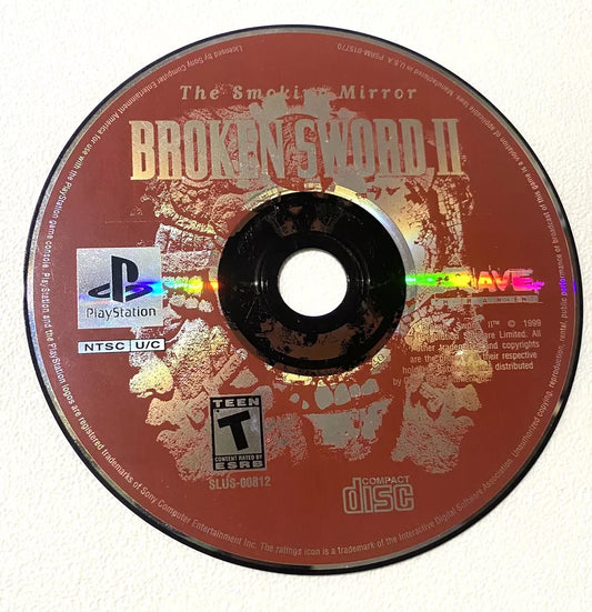 Broken Sword II Sony PlayStation 1 PS1 Disc Only Disk Tested