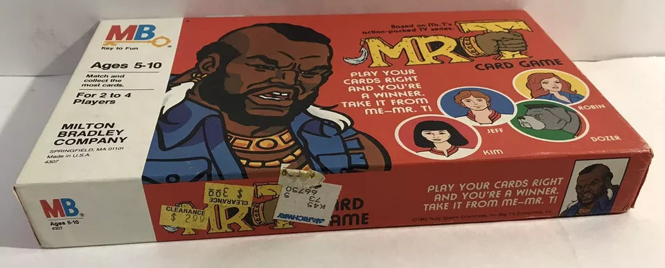 Mr. T Card Game by Milton Bradley - 1983 Ruby Spears New SEALED Vintage