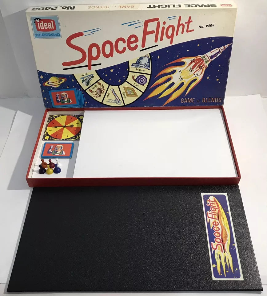 Vintage Ideal Space Flight Board Game Of Blends 1975 Complete Rare